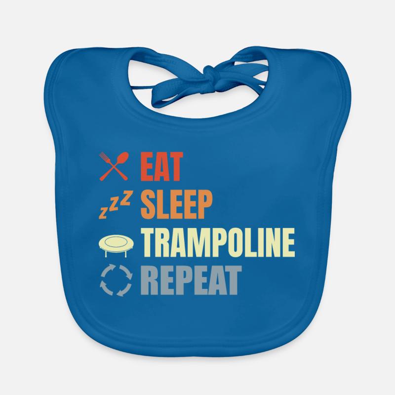 Routine de saut de trampoline Bavoir bio Bébé