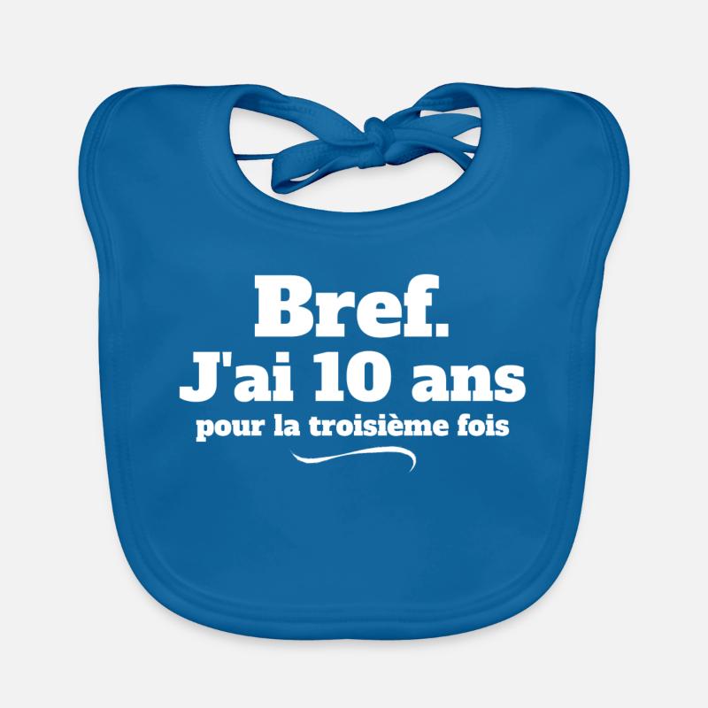anniversaire 30 ans, 30 ans, j'ai 30 ans Bavoir bio Bébé