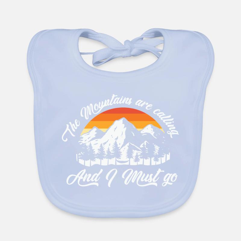 mountain, hiking, hiking Organic Baby Bibs