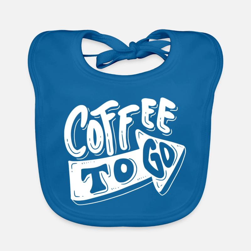 café, j'aime le café, pause café Bavoir bio Bébé