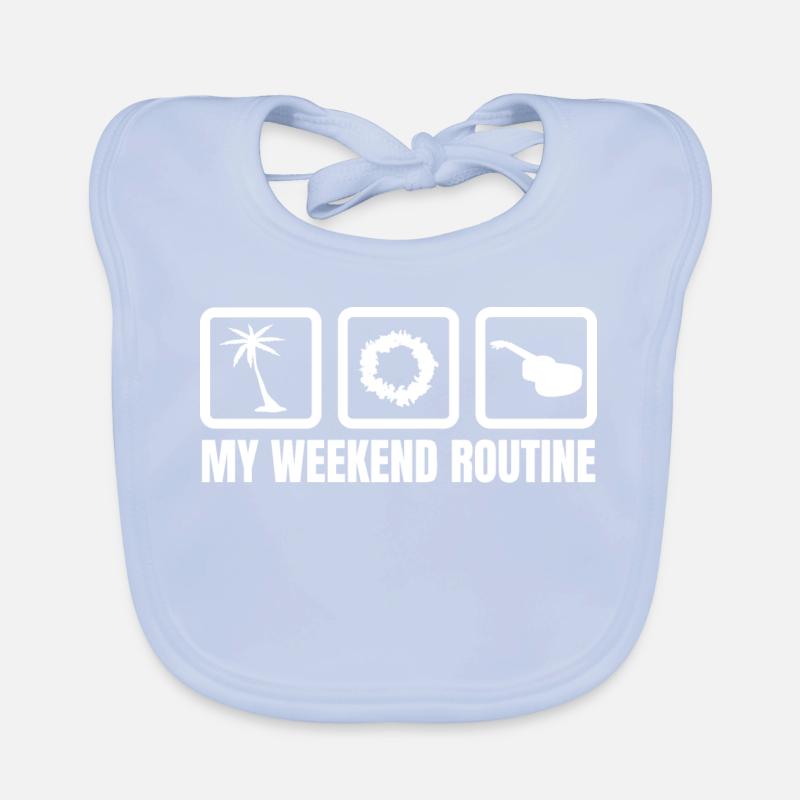 Ukulele Player Weekend Organic Baby Bibs