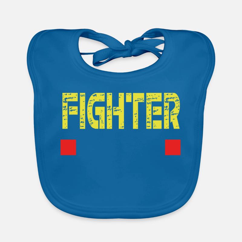 FIGHTER Textbasis Baby Bio-Lätzchen