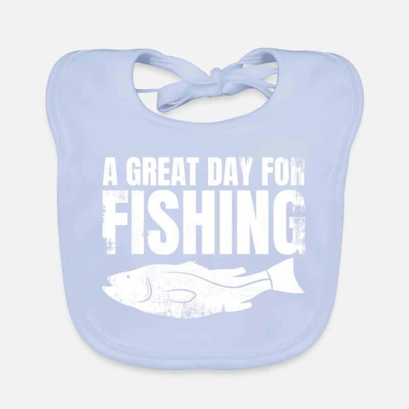 Une belle journée de pêche Bavoir bio Bébé
