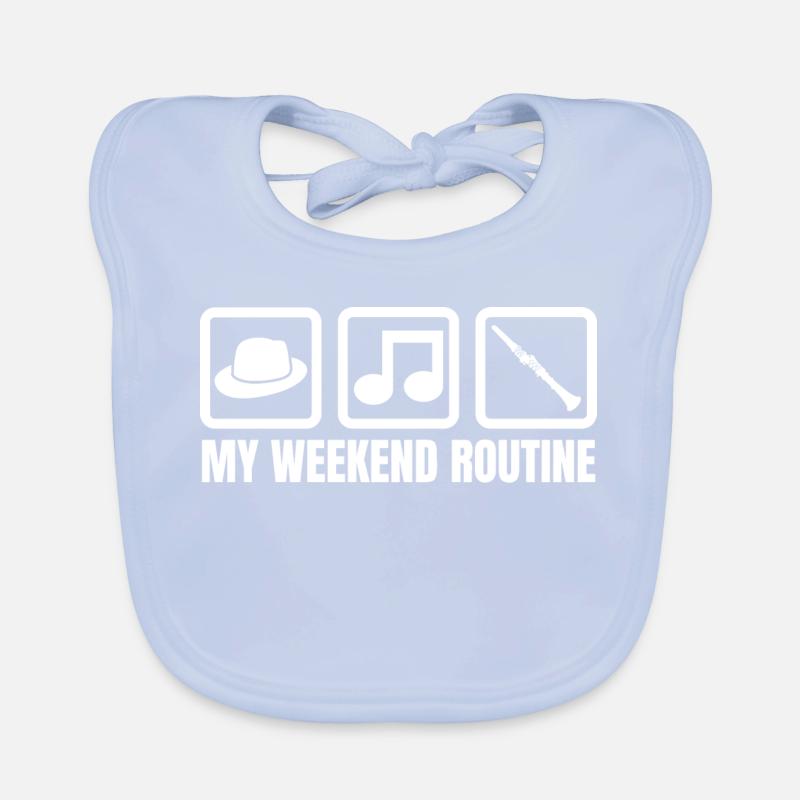 Klarinet weekend Bio-slabbetje voor baby's