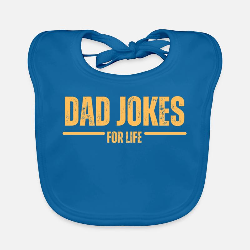 Dad Jokes for Life Organic Baby Bibs