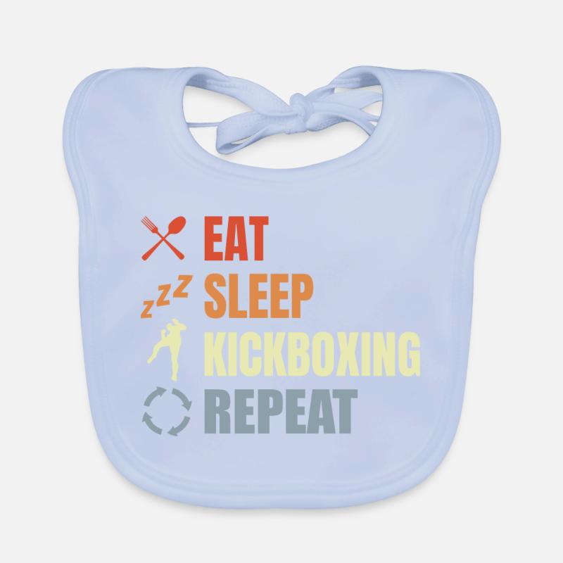 Manger du sommeil Kickbox Répéter Bavoir bio Bébé