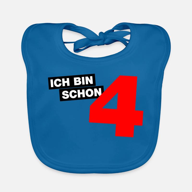 Ich bin schon 4 Baby Bio-Lätzchen