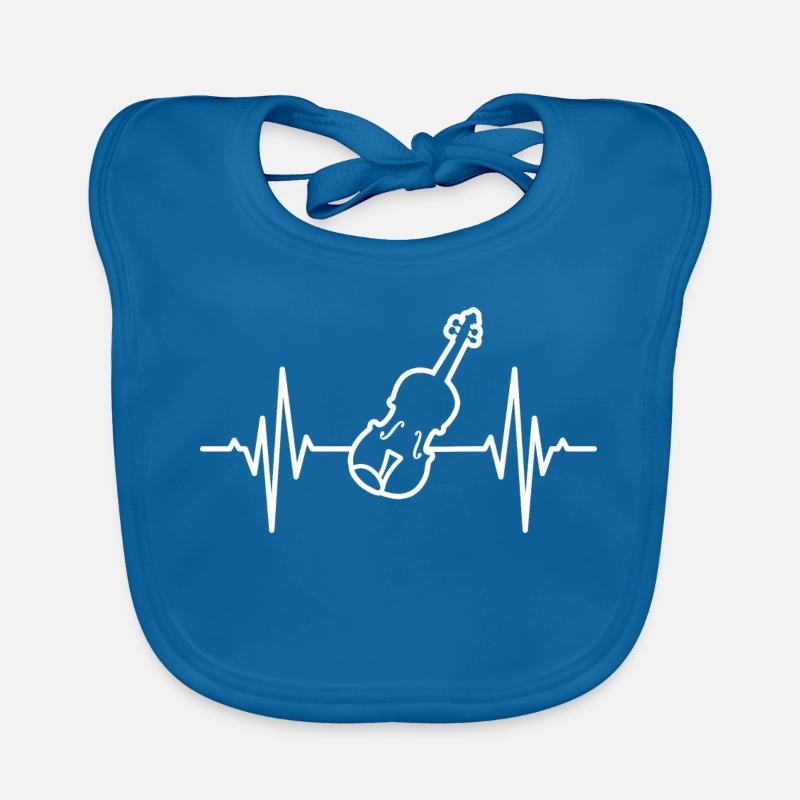 Violin Pulse Pulse Organic Baby Bibs