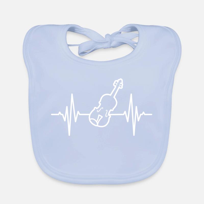 Violine Pulsschlag Baby Bio-Lätzchen