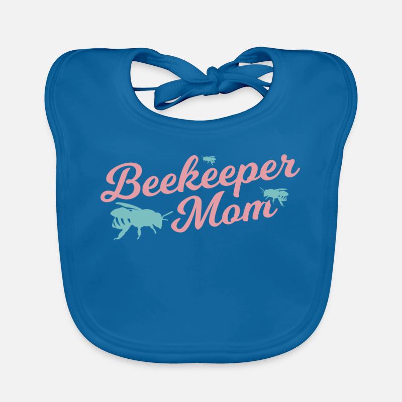 Funny beekeeper mom Organic Baby Bibs