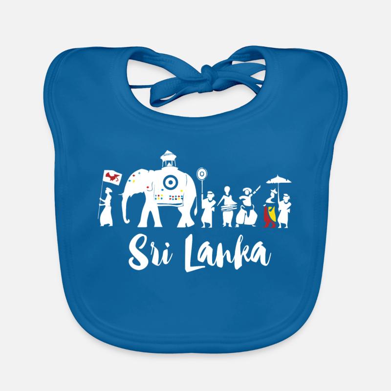 Kandy Esala Perahera Sri Lanka - Dalada Perahara - Bavoir bio Bébé - bleu paon
