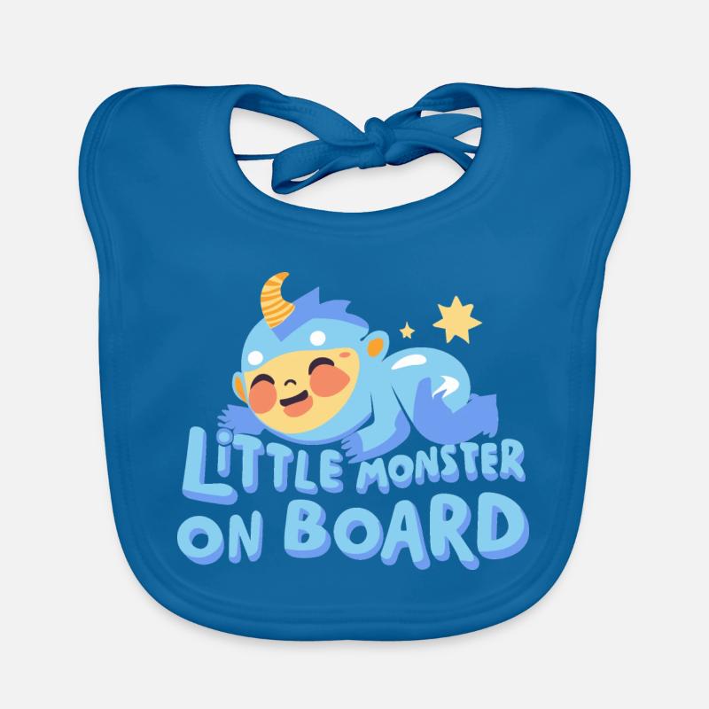 Mignon bébé monstre Bavoir bio Bébé