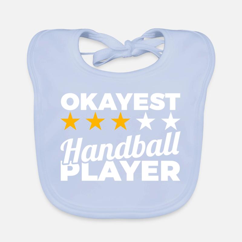 Average handball player Organic Baby Bibs