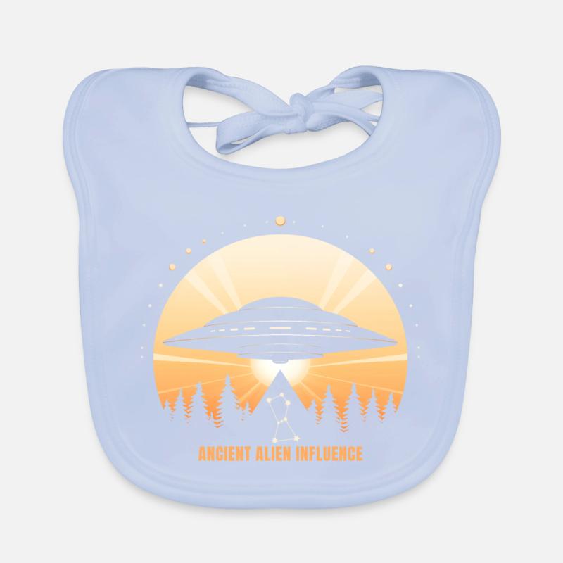 Ancient Alien Influence – UFO Orion Pyramid Organic Baby Bibs