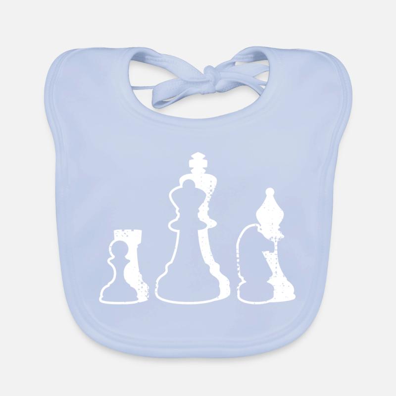 Pièces d’échecs Bavoir bio Bébé