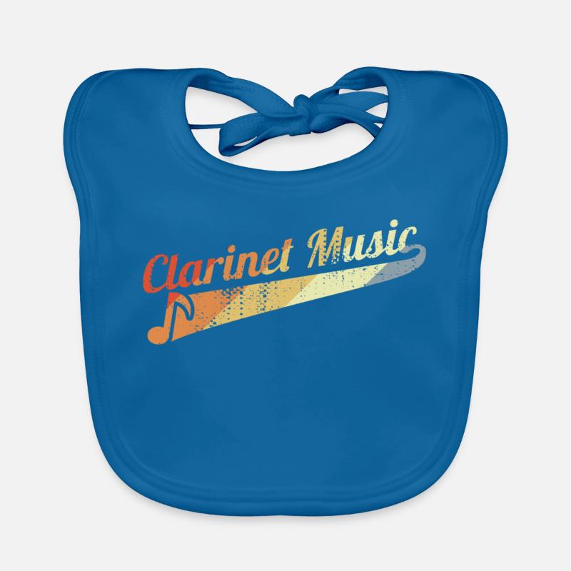 Vintage Clarinet Organic Baby Bibs