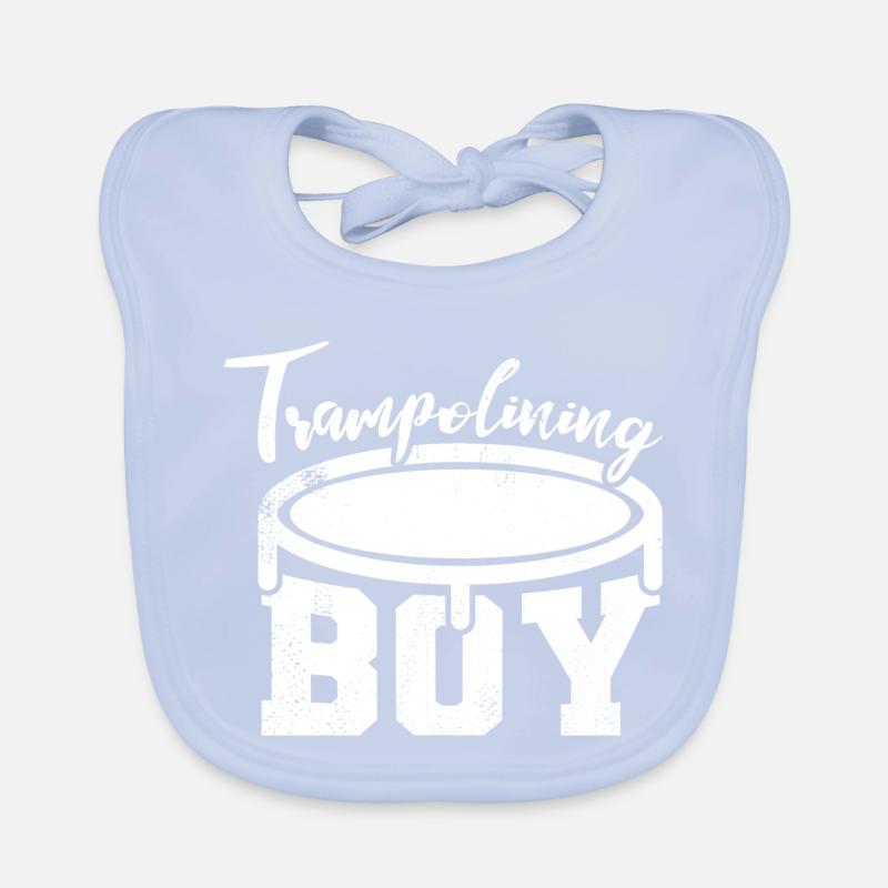 Trampolinspringer Junge Baby Bio-Lätzchen