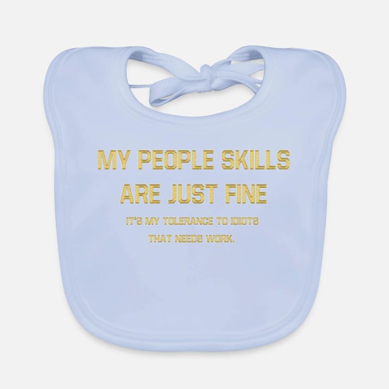 Bold Self-Assertion Typography Design Organic Baby Bibs
