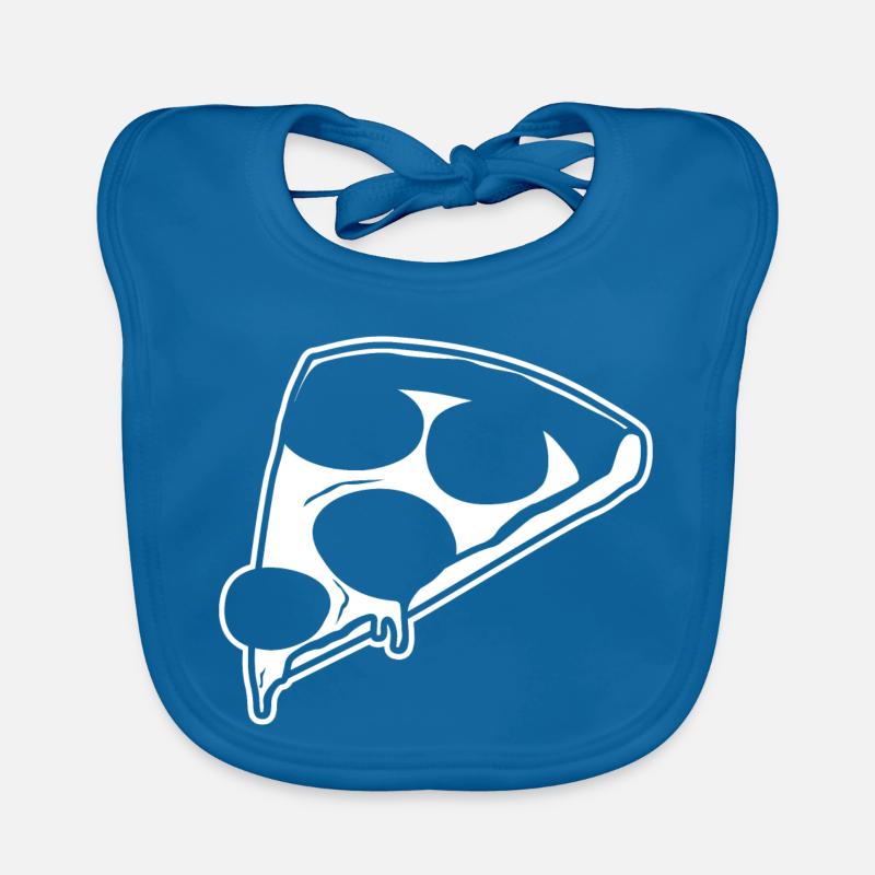 Pizza Drawing Organic Baby Bibs