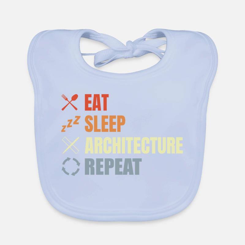 Manger Sommeil Architecture Répéter Bavoir bio Bébé