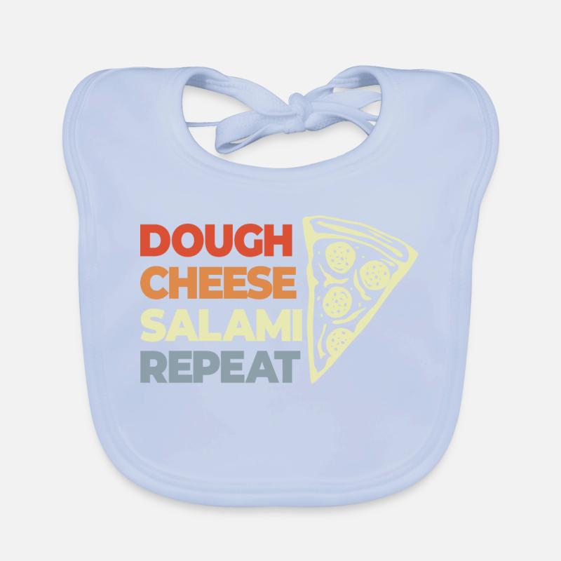 Drôle de dicton de pizza Bavoir bio Bébé
