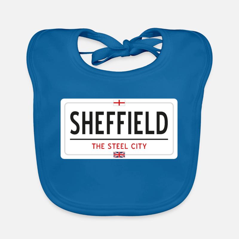 Ortsschild Sheffield Baby Bio-Lätzchen