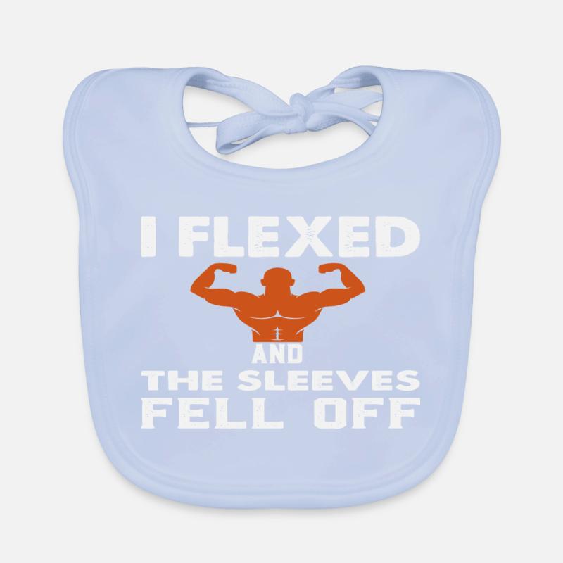 Muscular Armor by Flexing Humor Organic Baby Bibs