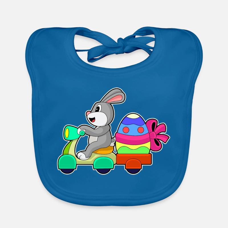 Bunny Easter Delivery Service Organic Baby Bibs