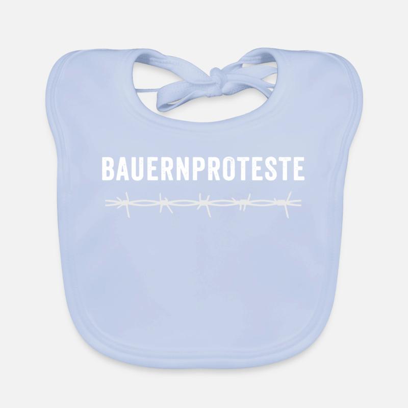 BAUERNPROTESTE Baby Bio-Lätzchen