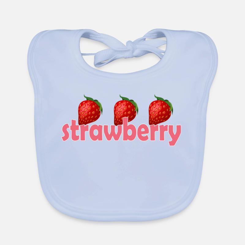Fraise Bavoir bio Bébé