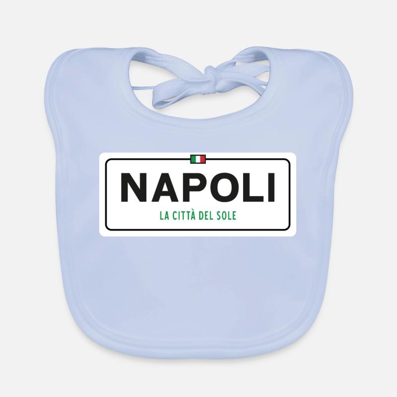 Napoli place name sign Organic Baby Bibs