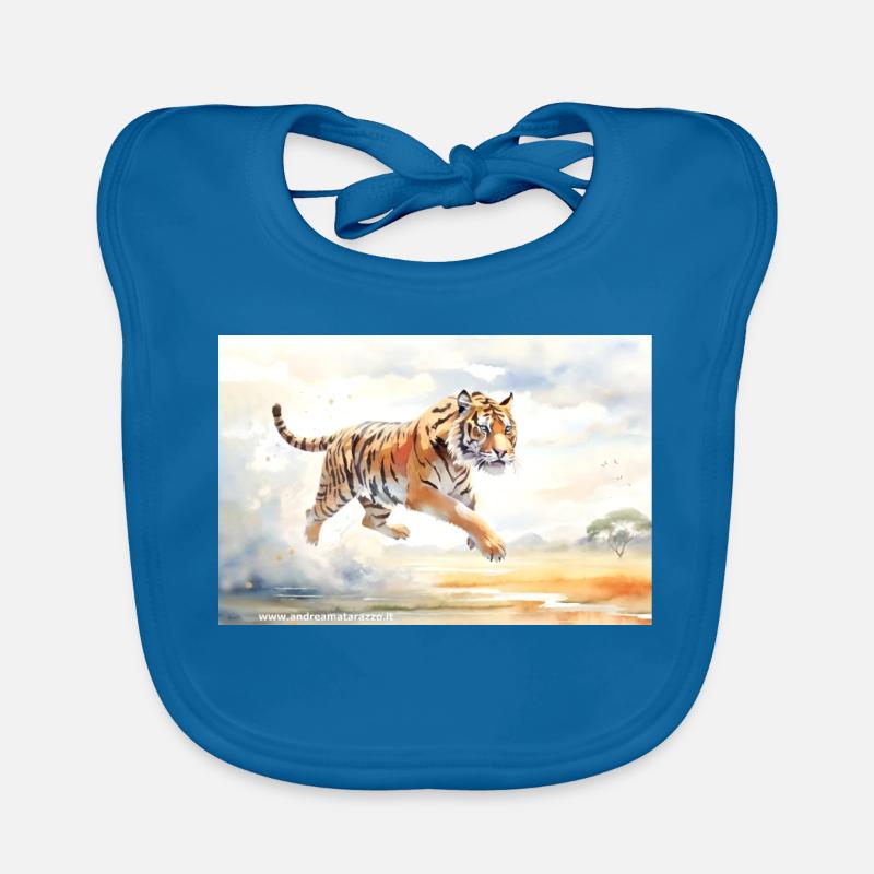 Tiger in Action Organic Baby Bibs