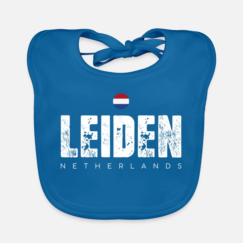 Leiden City Distressed Print Baby Bio-Lätzchen