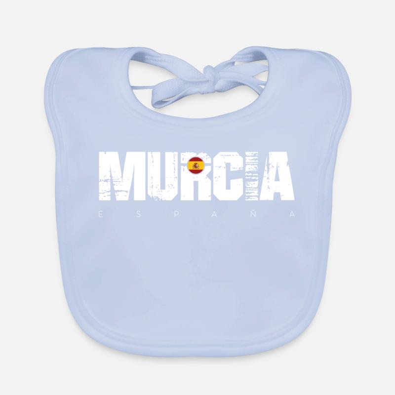 Murcia Spanien Distressed Text Baby Bio-Lätzchen