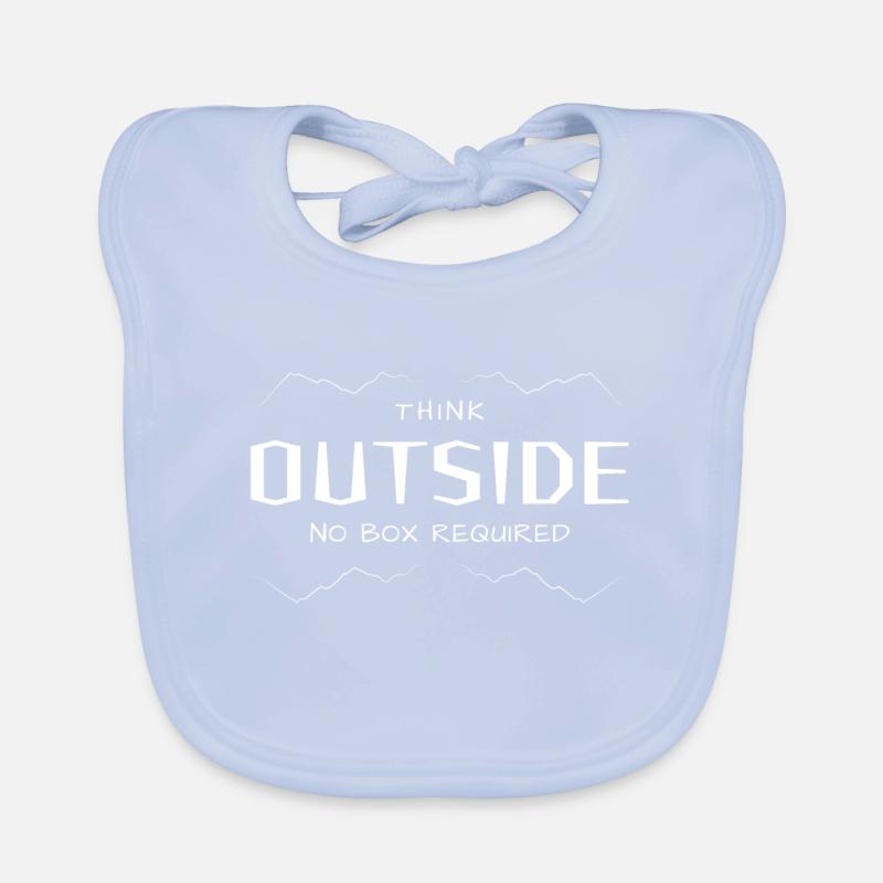 Think Outside - Lateral thinking without a box. Organic Baby Bibs