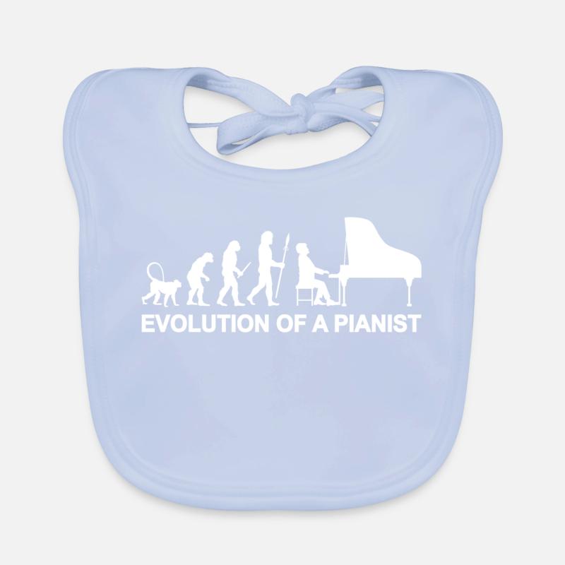 Evolution of a Pianist Baby Bio-Lätzchen