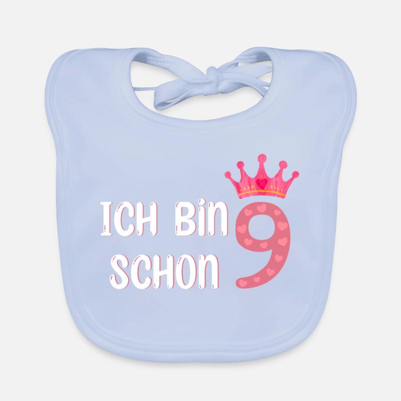 Ich bin schon 9 Baby Bio-Lätzchen