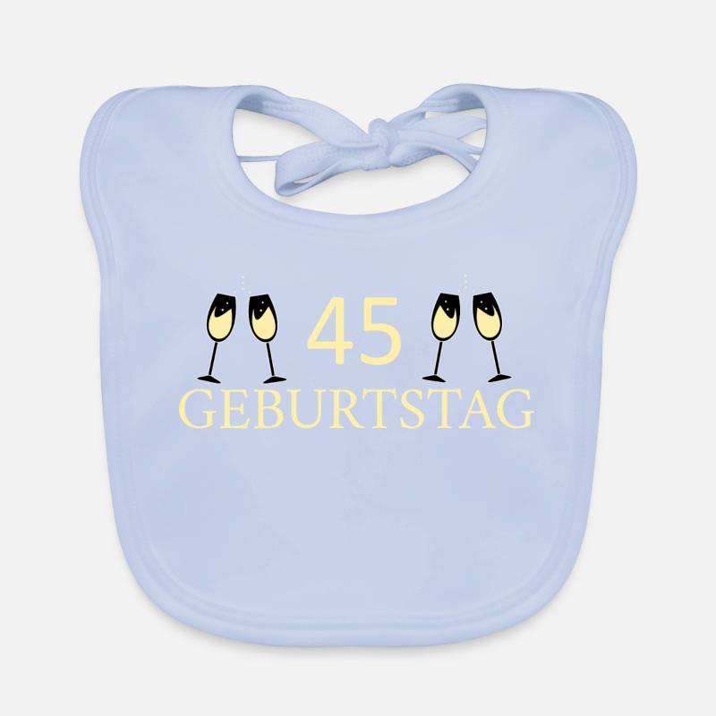 45e anniversaire 45 ans Bavoir bio Bébé