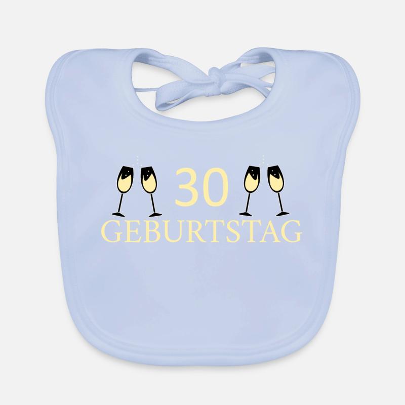 30e anniversaire 30 ans Bavoir bio Bébé