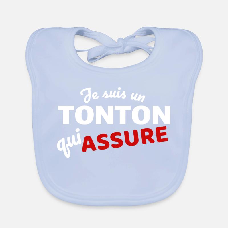 Ich bin ein Onkel, der dafür sorgt, dass Baby Bio-Lätzchen