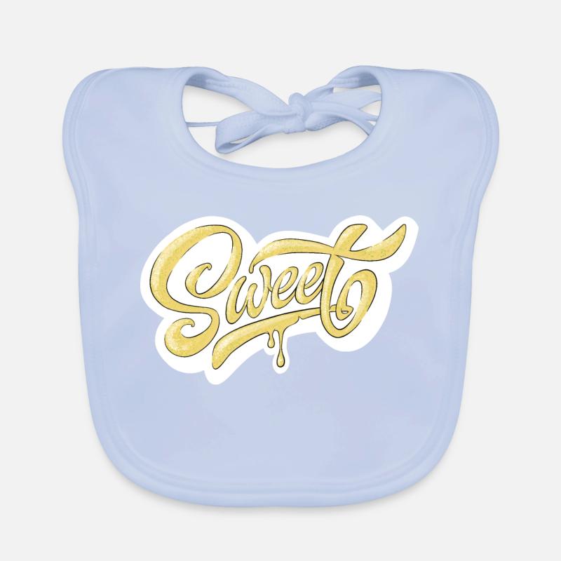 Conception de typographie Sweet Script Bavoir bio Bébé