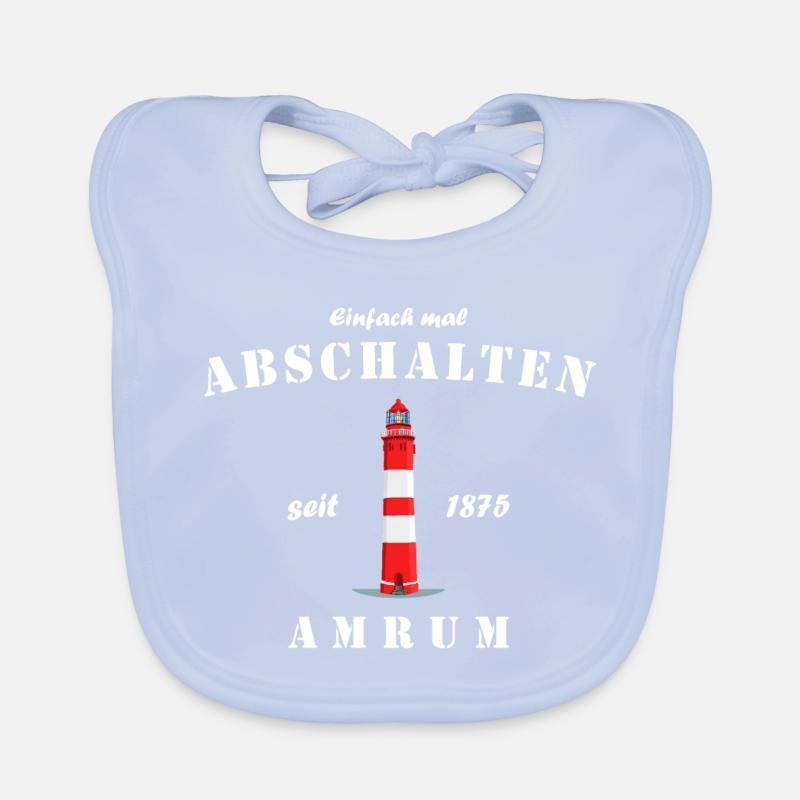 Phare d’Amrum, respirez profondément Bavoir bio Bébé