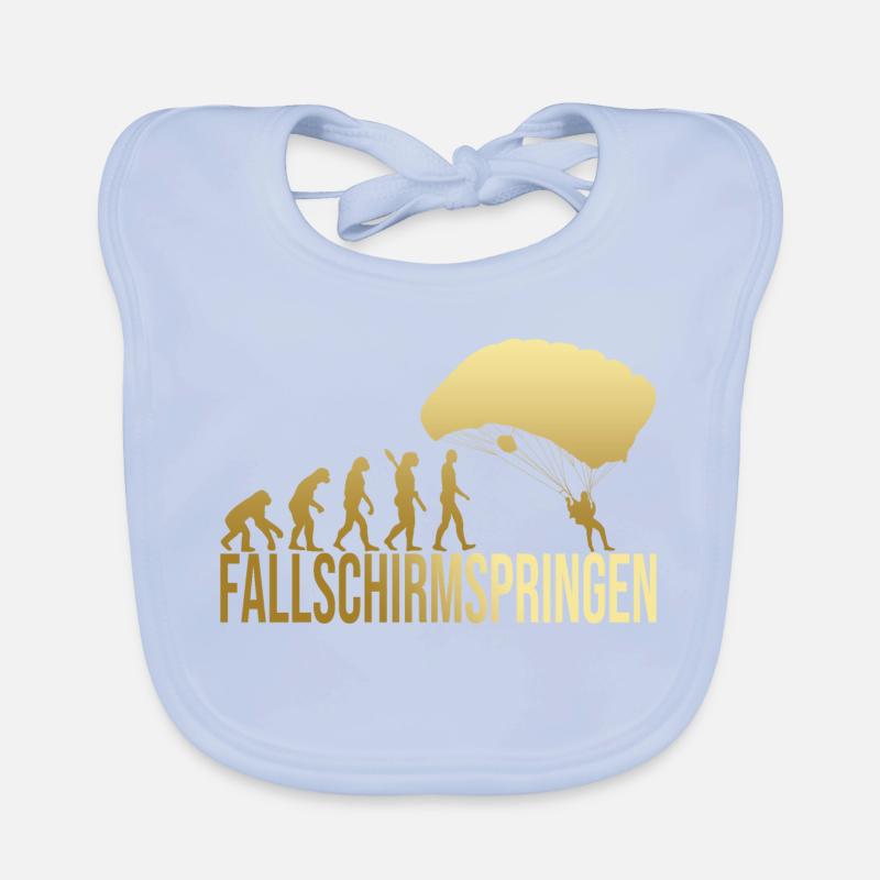 Evolution Fallschirmspringen Baby Bio-Lätzchen