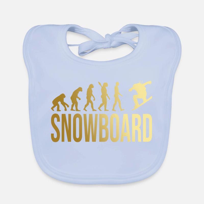 Evolution Snowboard Baby Bio-Lätzchen