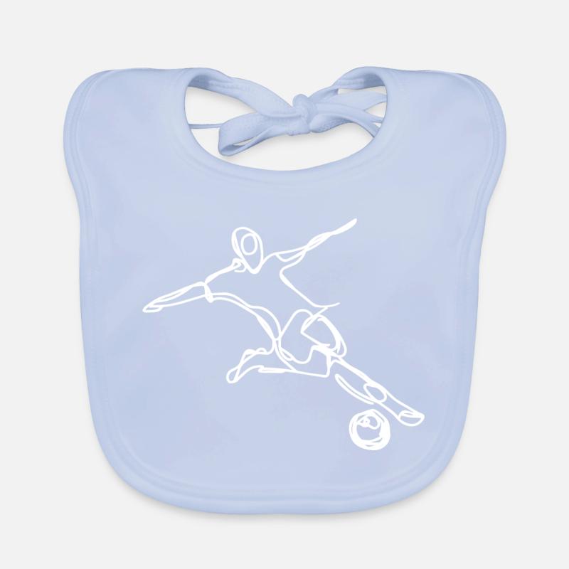 Fußballspieler Baby Bio-Lätzchen