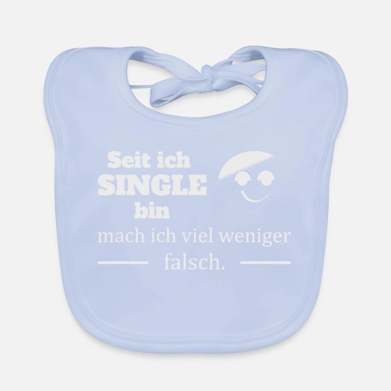 Célibataire :-) Bavoir bio Bébé