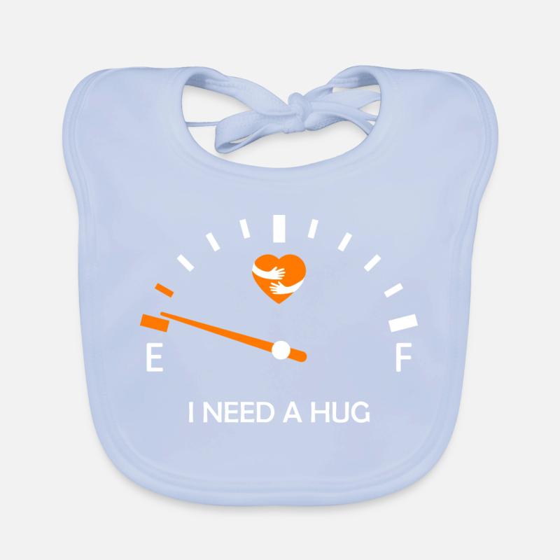 I NEED A HUG Embrace Comfort and Expression Organic Baby Bibs