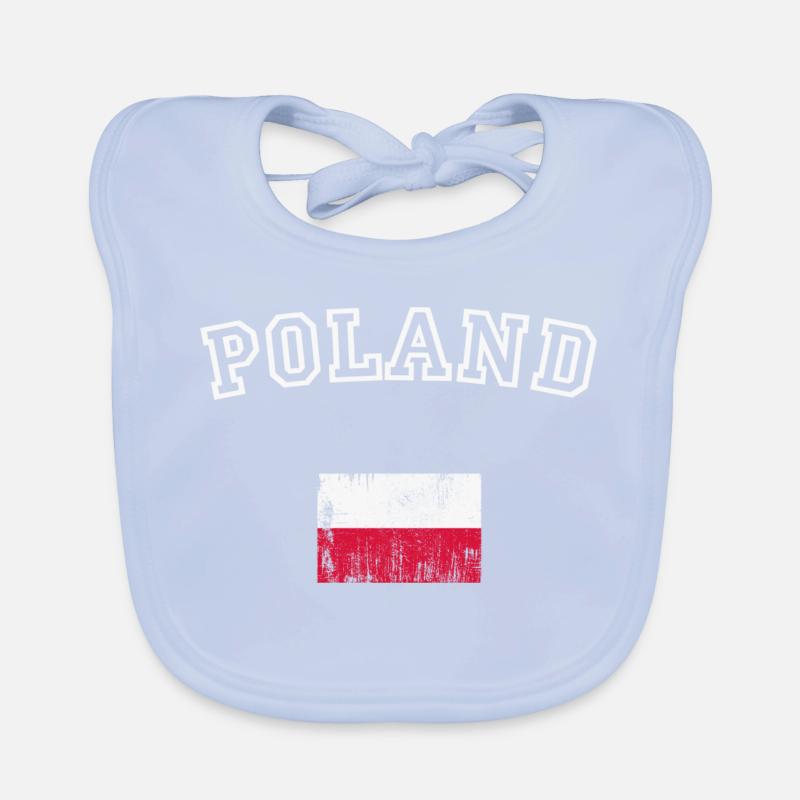 Conception du drapeau de l’arche de la Pologne Bavoir bio Bébé