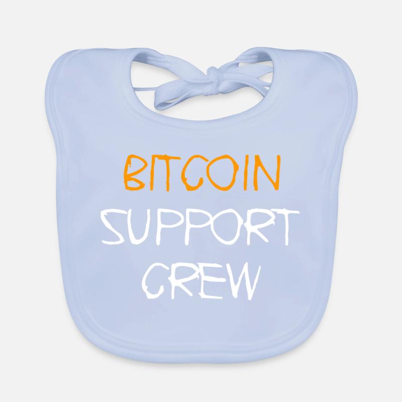 Bitcoin Support Crew Design Baby Bio-Lätzchen
