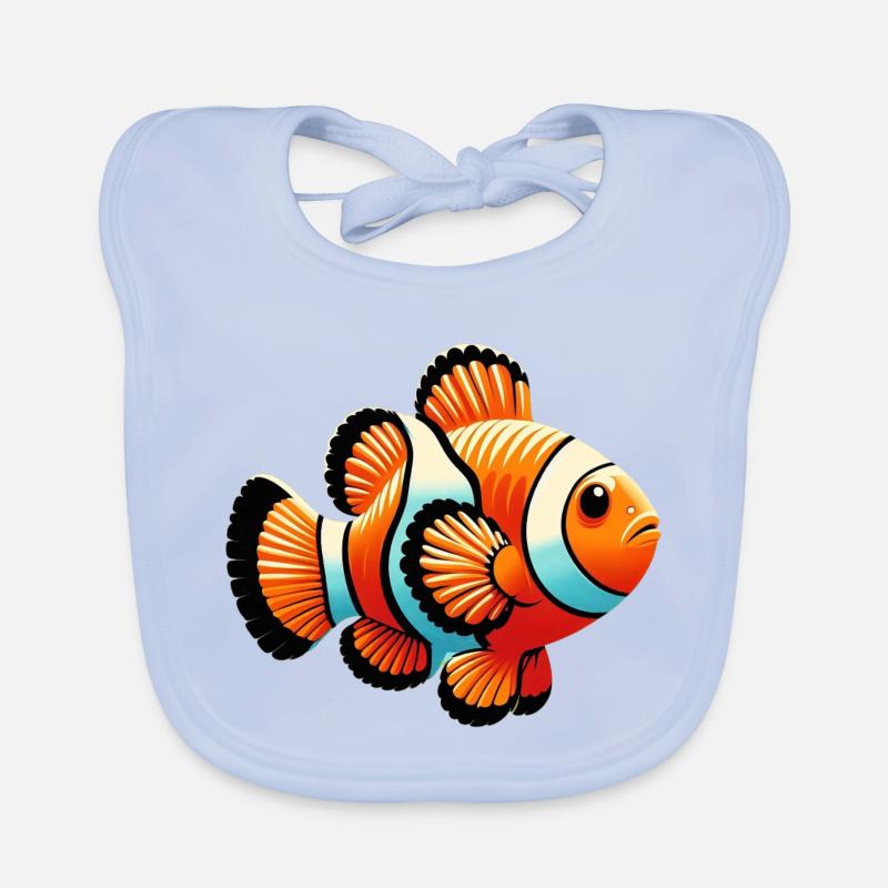 Clownfische Baby Bio-Lätzchen